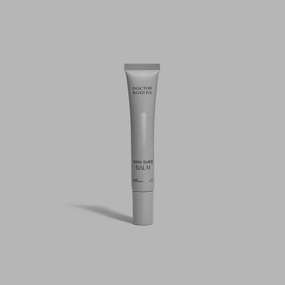 Soothing, natural Restore Healing Balm for eczema and sensitive skin relief in a 0.5 oz tube.