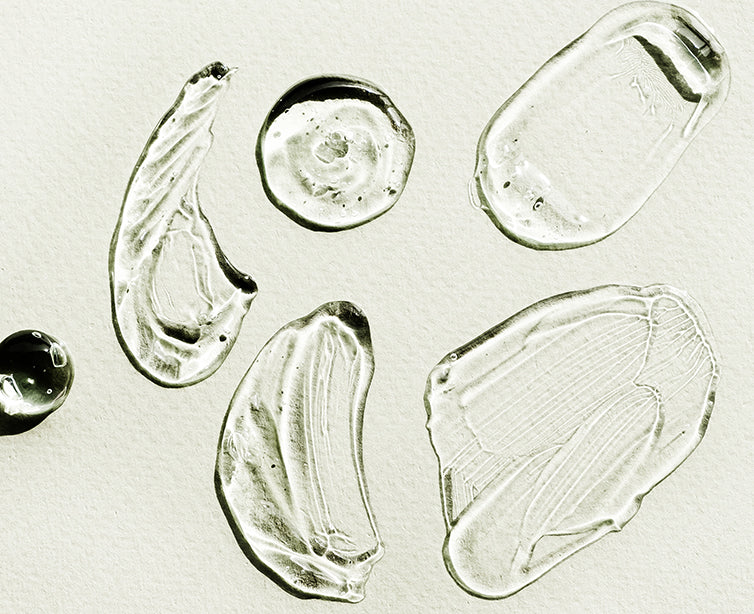 Textured, transparent gel to represent Niacinamide (Vitamin B3) | A vegan, non-GMO vitamin used in Doctor Rogers skincare to improve skin barrier function, reduce the appearance of enlarged pores, uneven skin tone, fine lines, wrinkles, dullness, redness and irritation